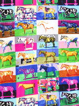 Versace Jeans Horse Print Cotton Shirt Top arcadeshops.com