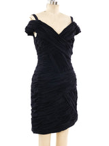 Arnold Scaasi Ruched Mini Dress Dress arcadeshops.com