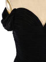 Vicky Tiel Ruched Jersey Gown Dress arcadeshops.com