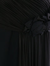 Vicky Tiel Ruched Jersey Gown Dress arcadeshops.com