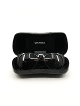 Chanel Bow Embellished Sunglasses Accessory arcadeshops.com