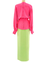 Galanos Reversible Skirt Ensemble Suit arcadeshops.com