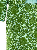 1960's Floral Printed Woven Skirt Suit Suit arcadeshops.com