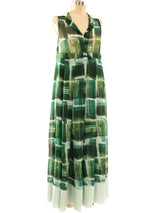 Romeo Gigli Printed Chiffon Dress Dress arcadeshops.com
