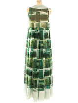 Romeo Gigli Printed Chiffon Dress Dress arcadeshops.com