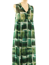 Romeo Gigli Printed Chiffon Dress Dress arcadeshops.com