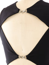 Gianni Versace Grommet Studded Open Back Dress Dress arcadeshops.com