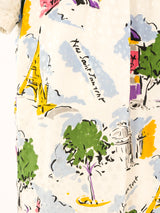 Yves Saint Laurent Paris Printed Shirt Dress Dress arcadeshops.com