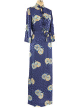 Albert Capraro Belted Floral Caftan Dress arcadeshops.com