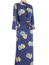 Albert Capraro Belted Floral Caftan Dress arcadeshops.com
