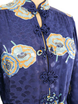 Albert Capraro Belted Floral Caftan Dress arcadeshops.com