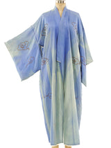 Cerulean Dragon Embroidered Robe Jacket arcadeshops.com
