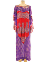 Mixed Print Silk Gauze Dress Dress arcadeshops.com