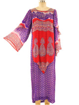 Mixed Print Silk Gauze Dress Dress arcadeshops.com