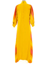 Sun Embroidered Striped Caftan Dress arcadeshops.com