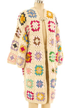 Granny Square Crochet Jacket Jacket arcadeshops.com