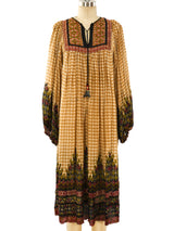 Ritu Kumar Block Printed Silk Indian Dress Dress arcadeshops.com