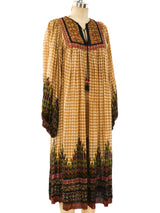 Ritu Kumar Block Printed Silk Indian Dress Dress arcadeshops.com