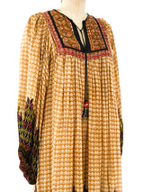 Ritu Kumar Block Printed Silk Indian Dress Dress arcadeshops.com