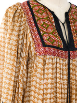 Ritu Kumar Block Printed Silk Indian Dress Dress arcadeshops.com