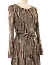 Diane Von Furstenberg Printed Jersey Dress Dress arcadeshops.com