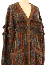 Missoni Yarn Fringe Trimmed Cardigan Jacket arcadeshops.com