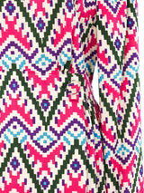 1960's Ikat Printed Wool Dress Dress arcadeshops.com