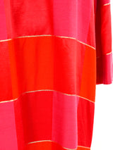 Metallic Trimmed Checker Caftan Dress arcadeshops.com