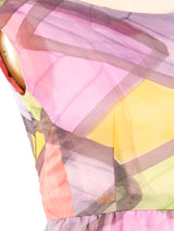 1960's Handpainted Watercolor Dress Dress arcadeshops.com