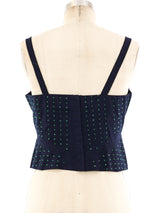 Miu Miu Rhinestone Embellished Tank Top arcadeshops.com