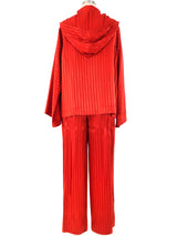 Albert Capraro Striped Satin Ensemble Suit arcadeshops.com