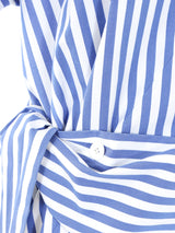 Celine Striped Architectural Blouse Top arcadeshops.com