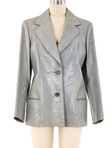1980's Gucci Snakeskin Blazer Jacket arcadeshops.com