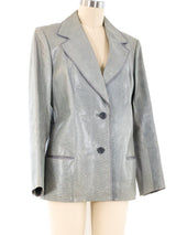 1980's Gucci Snakeskin Blazer Jacket arcadeshops.com