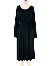 Donald Brooks Rhinestoned Jersey Midi Dress Dress arcadeshops.com