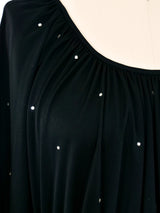 Donald Brooks Rhinestoned Jersey Midi Dress Dress arcadeshops.com
