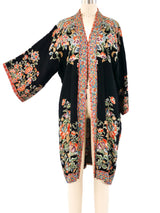 Phoenix Motif Printed Japanese Robe Jacket arcadeshops.com