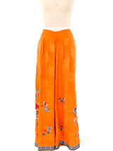 Embroidered Silk Chinese Pajamas Suit arcadeshops.com