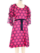Sarmi Graphic Dot Ruffle Dress Dress arcadeshops.com