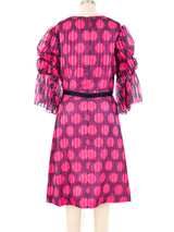 Sarmi Graphic Dot Ruffle Dress Dress arcadeshops.com