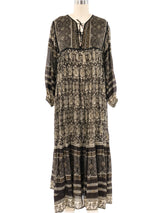 Paisley Block Printed Indian Dress Dress arcadeshops.com