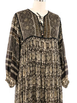 Paisley Block Printed Indian Dress Dress arcadeshops.com