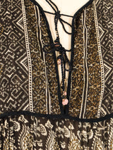 Paisley Block Printed Indian Dress Dress arcadeshops.com