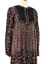Floral Block Printed Indian Dress Dress arcadeshops.com