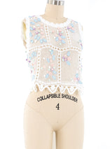 Pastel Crochet Tank Top arcadeshops.com