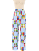 Madras Patchwork Pants Bottom arcadeshops.com