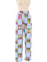 Madras Patchwork Pants Bottom arcadeshops.com