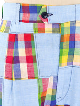 Madras Patchwork Pants Bottom arcadeshops.com