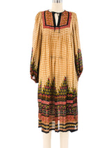 Ritu Kumar Block Printed Silk Indian Dress Dress arcadeshops.com