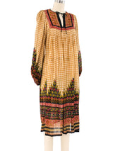 Ritu Kumar Block Printed Silk Indian Dress Dress arcadeshops.com